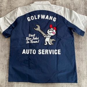 GOLF WANG bowling shirt, brand new with tags! Navy/grey, never worn
